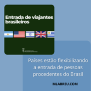 Países estão flexibilizando a entrada de pessoas procedentes do Brasil