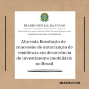 Autorização de Residencia por Investimento no Brasil